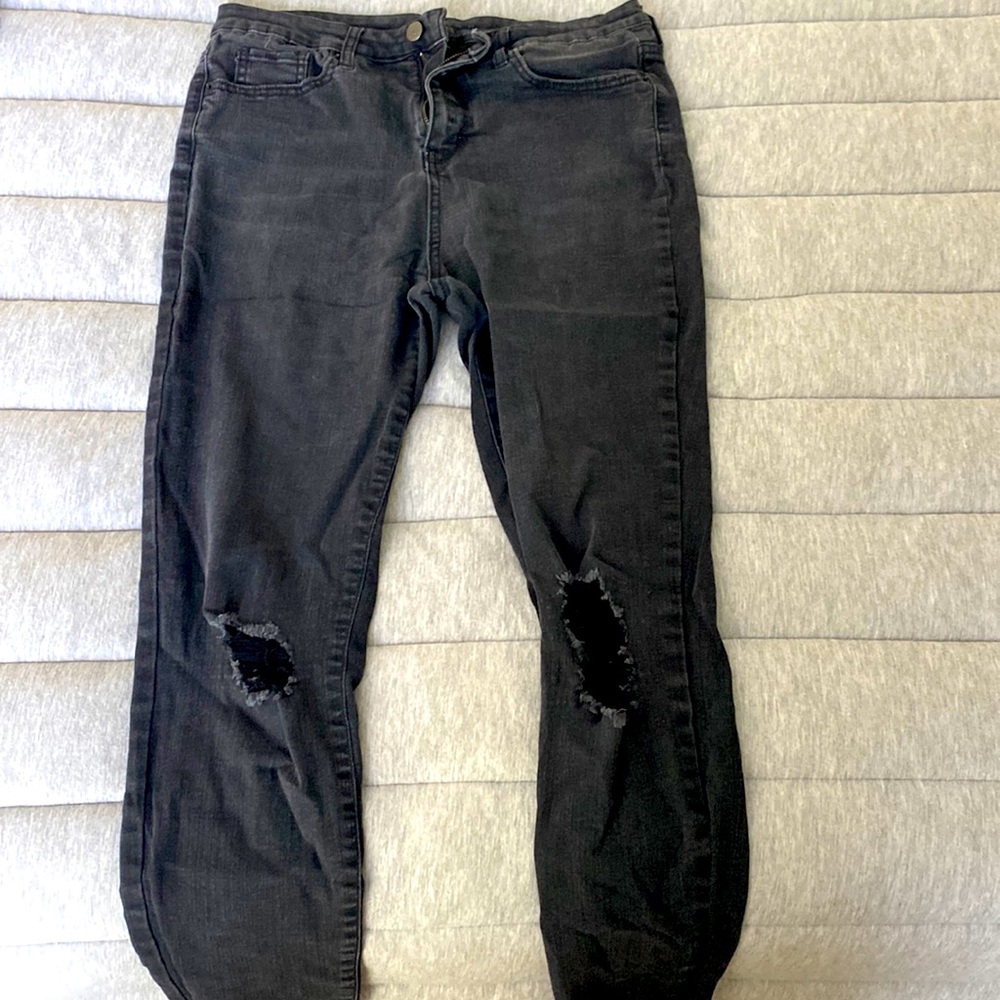 Wild fable, black distressed skinny jeans